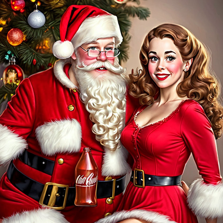 Santa Claus and his wife